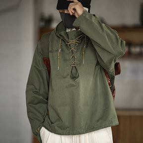 Men's Retro Military-Style Windbreaker Jacket - Evil Shop