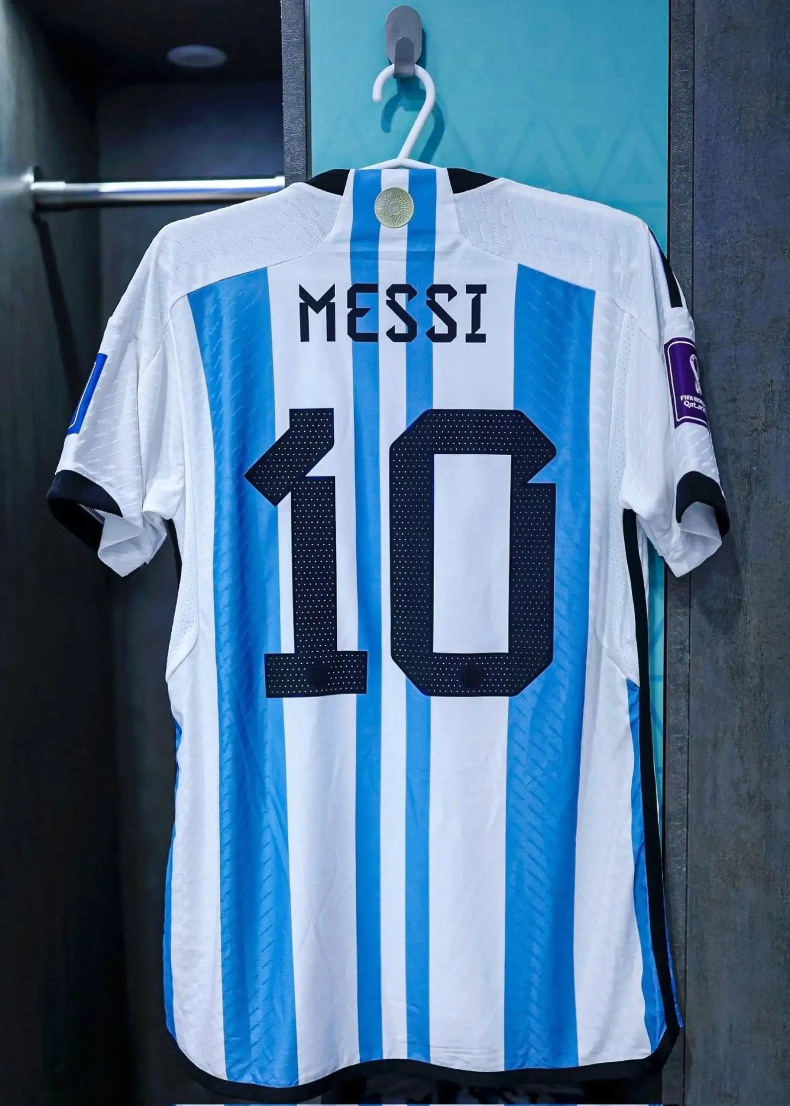 Adidas Messi #10 Premium Argentina 2022 World Cup Home Jersey