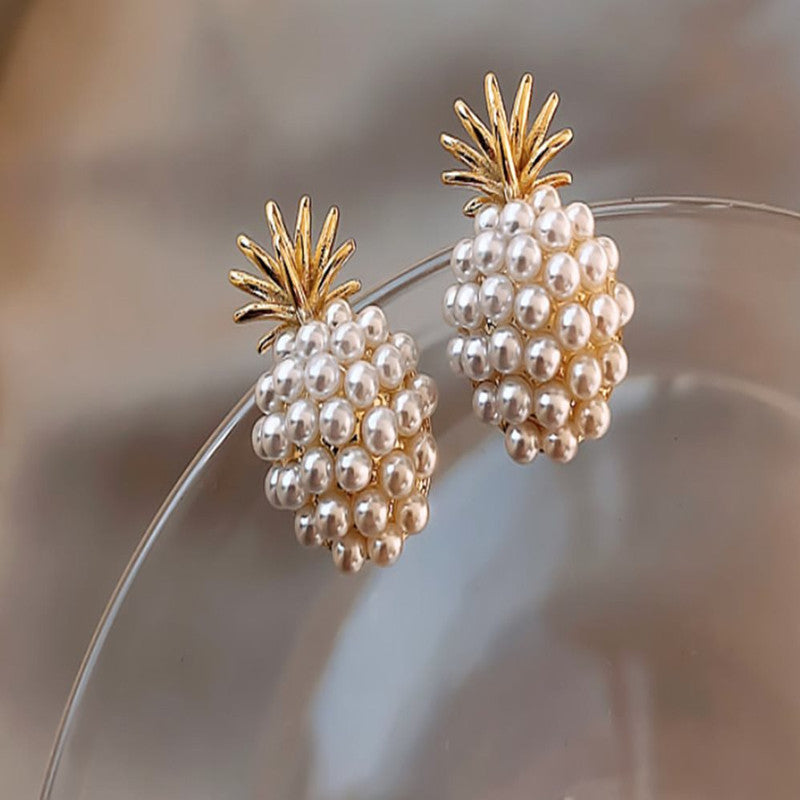 Pineapple Starfish Pearl Earrings - Evil Shop