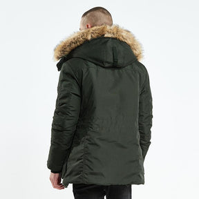 Men's Winter Long Cotton Jacket - Warm & Stylish - Evil Shop