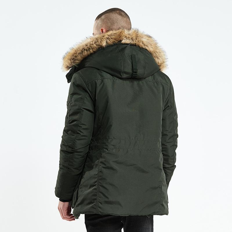 Men's Winter Long Cotton Jacket - Warm & Stylish - Evil Shop