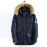 Men's Winter Long Cotton Jacket - Warm & Stylish - Evil Shop