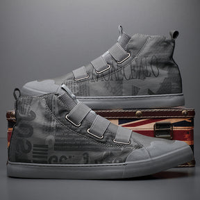 Men's High-Top Camouflage Canvas Shoes - Evil Shop