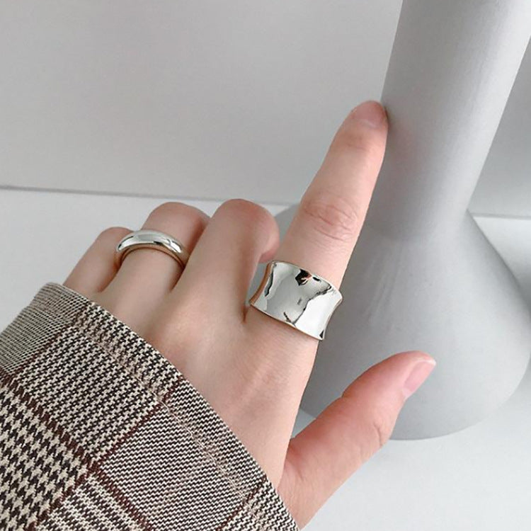 Big Wide Finger Ring Jewelries New Cool Large Geometric - Evil Shop