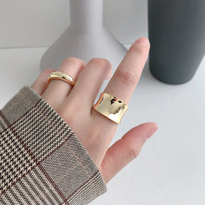 Big Wide Finger Ring Jewelries New Cool Large Geometric - Evil Shop