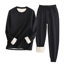 European & American Lambswool Sweatshirt and Sweatpants Set - Evil Shop