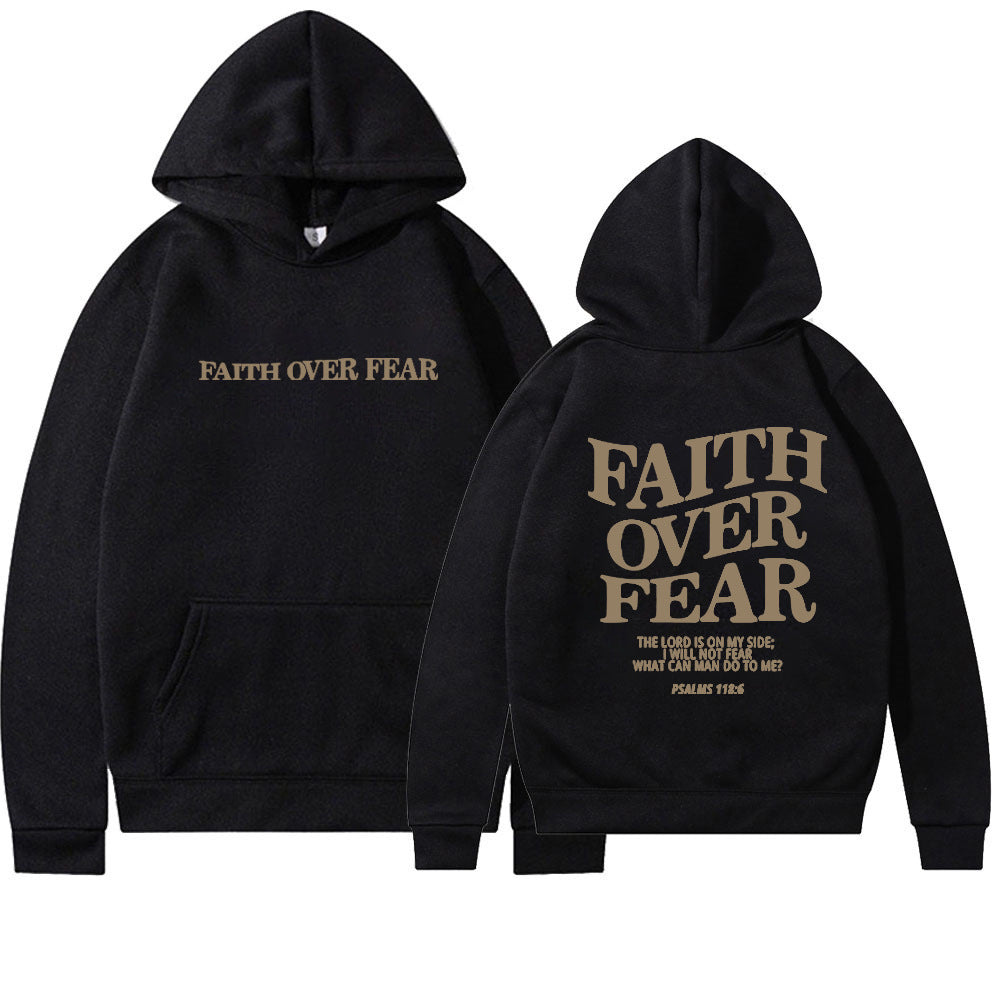 Faith Over Fear Christian Hoodie - Evil Shop