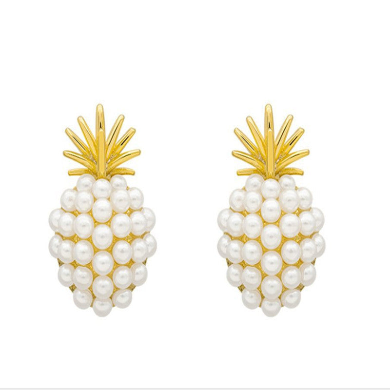 Pineapple Starfish Pearl Earrings - Evil Shop