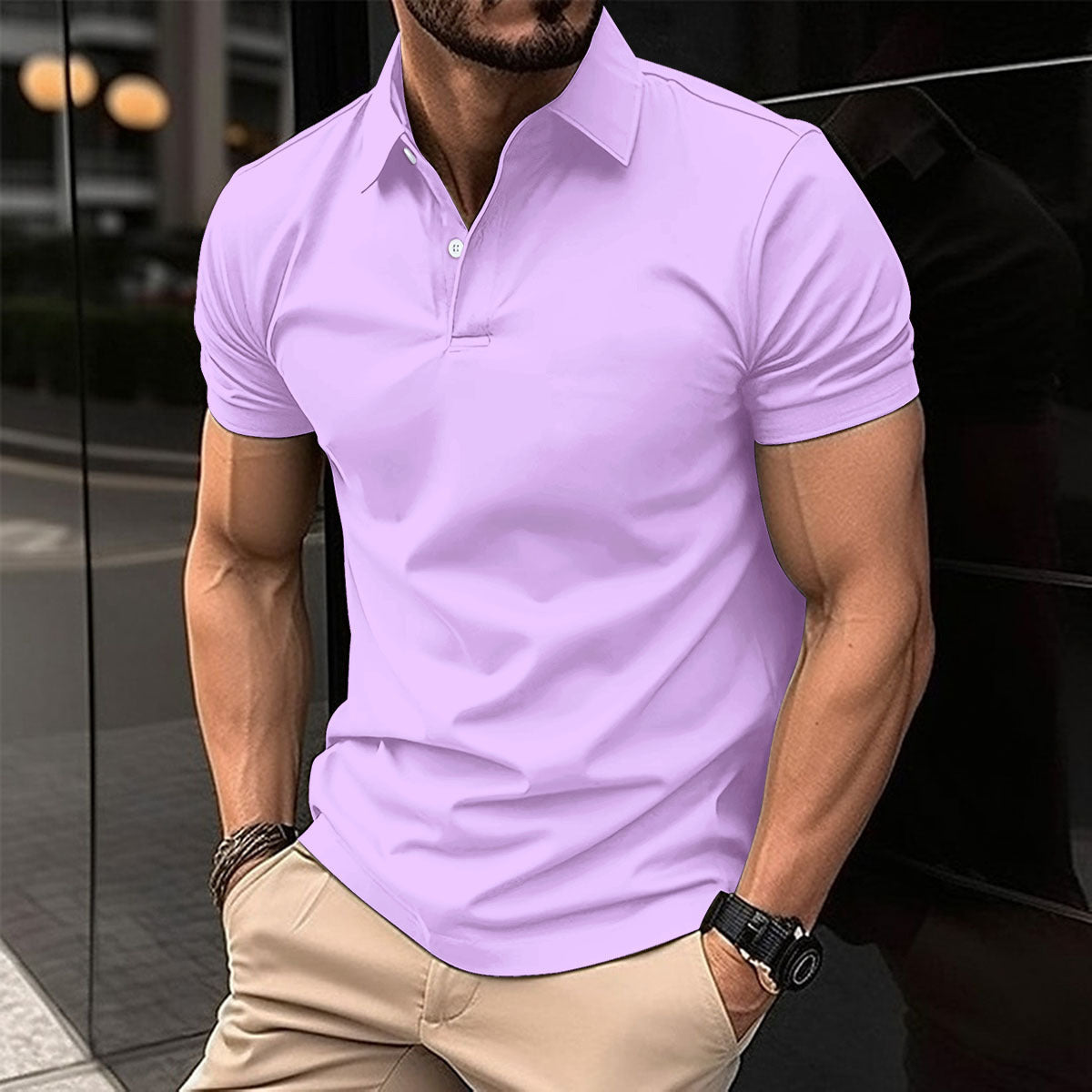 Men's Short Sleeve Polo Shirt - Evil Shop