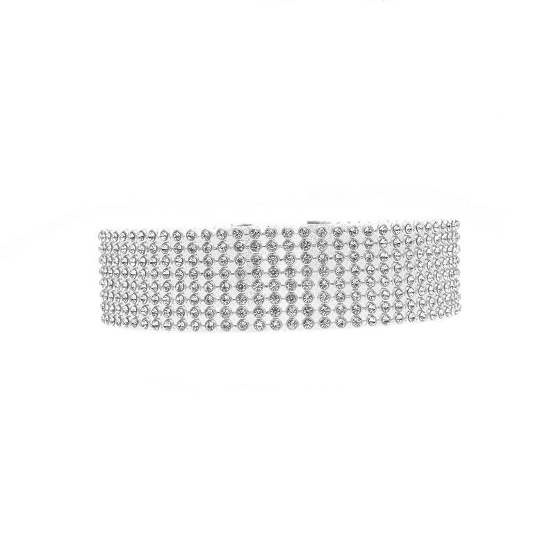 Full Crystal Rhinestone Choker Necklace - Evil Shop