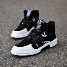 Camouflage High-Top Lace-Up Shoes - Evil Shop