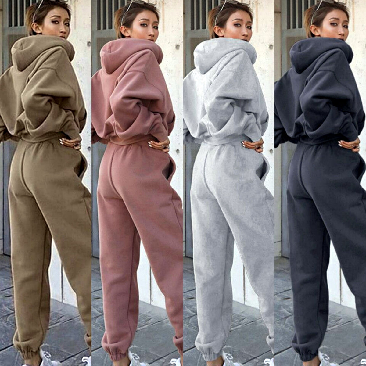 Women's Casual Hoodie & Coat Sports Set - Autumn/Winter - Evil Shop