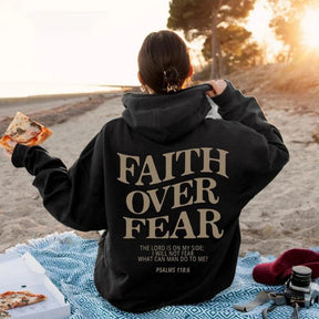 Faith Over Fear Christian Hoodie - Evil Shop