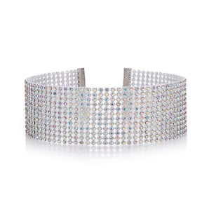 Full Crystal Rhinestone Choker Necklace - Evil Shop