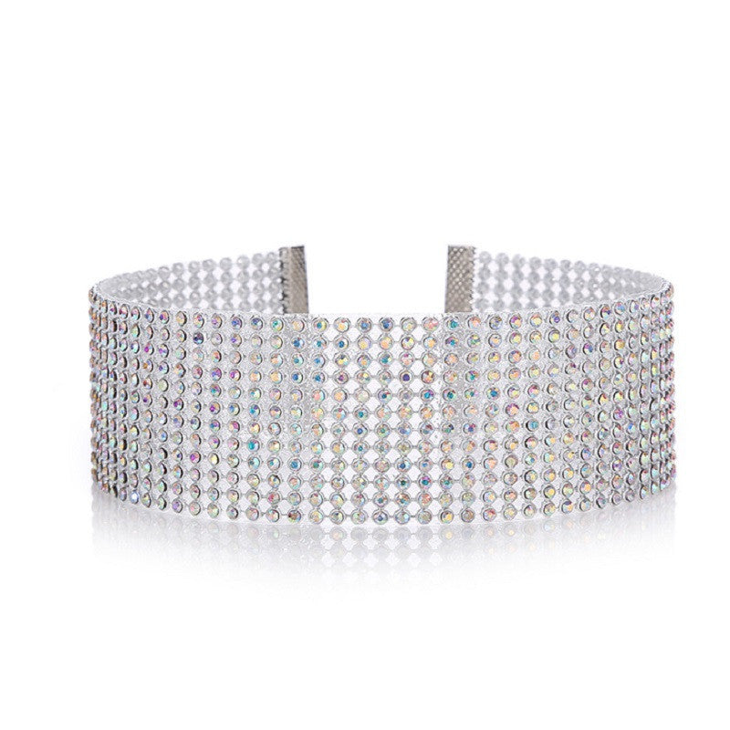 Full Crystal Rhinestone Choker Necklace - Evil Shop