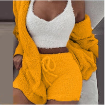 Women's 3-Piece Plush Loungewear Set - Evil Shop