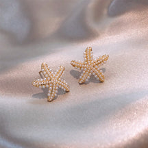 Pineapple Starfish Pearl Earrings - Evil Shop