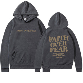 Faith Over Fear Christian Hoodie - Evil Shop