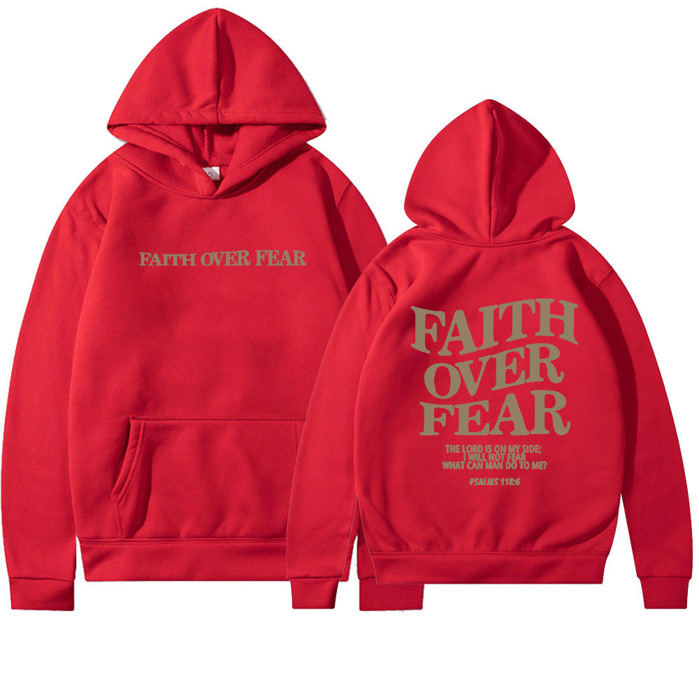 Faith Over Fear Christian Hoodie - Evil Shop