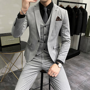 Men's Slim Fit Casual Suit - Spring & Autumn - Evil Shop