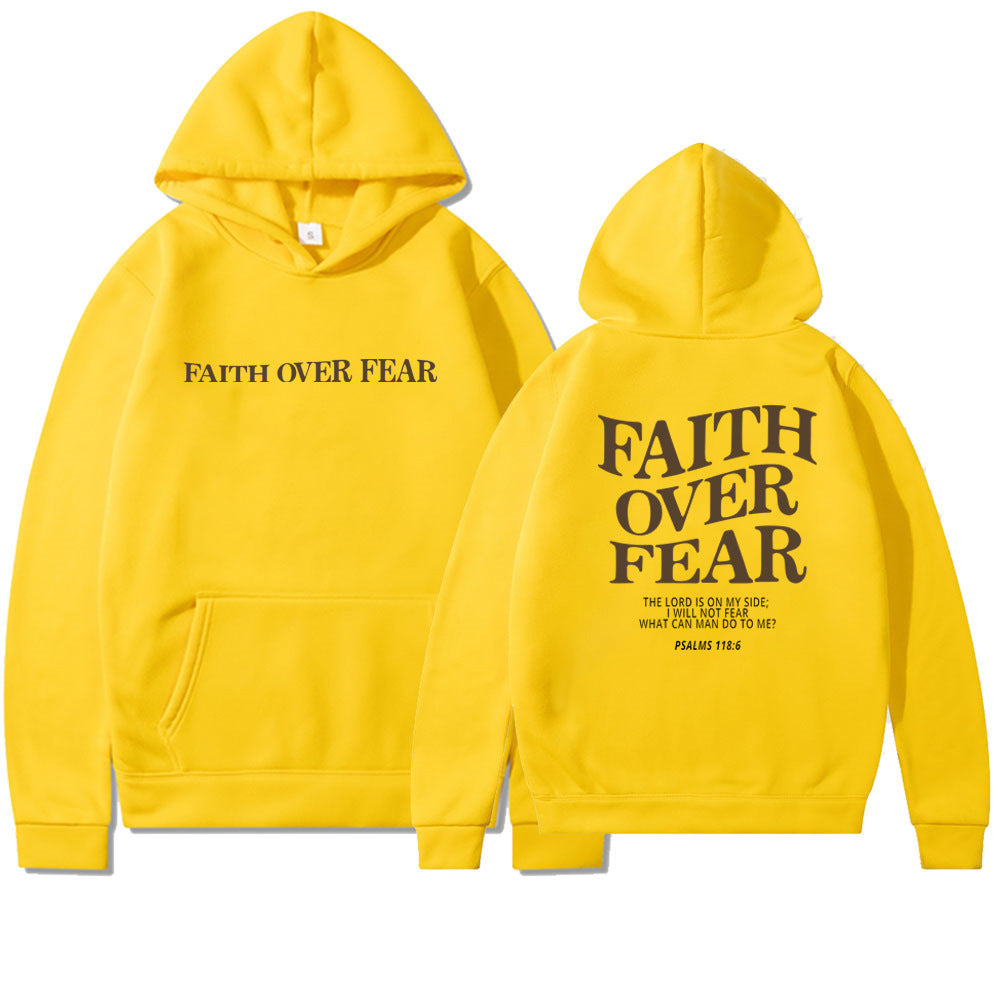 Faith Over Fear Christian Hoodie - Evil Shop