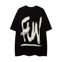 Men's Short Sleeve Graffiti Letter T-Shirt - Evil Shop