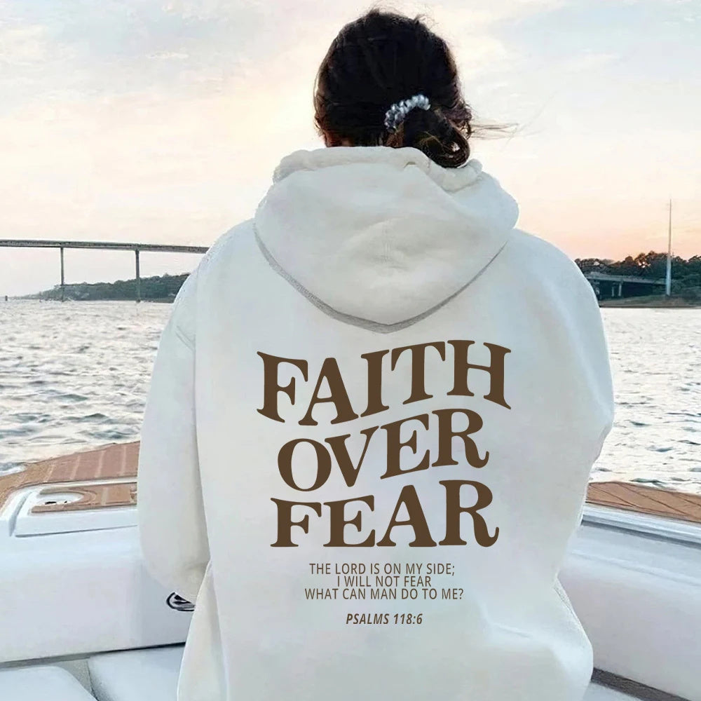 Faith Over Fear Christian Hoodie - Evil Shop