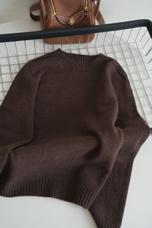 Loose-Fit Soft Pure Wool Pullover Sweater - Evil Shop