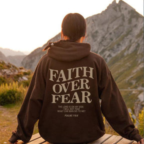 Faith Over Fear Christian Hoodie - Evil Shop