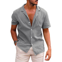 Men's Casual Short Sleeve Button-Down Shirt - Evil Shop