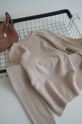 Loose-Fit Soft Pure Wool Pullover Sweater - Evil Shop