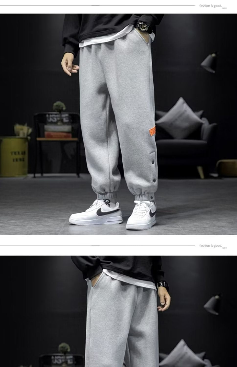 Velvet Padded Casual Pants - Evil Shop