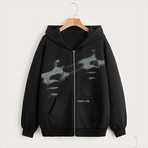 Y2K Fashion Zip Hoodie - Unisex - Evil Shop