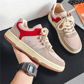 Men's Lace-Up Casual Sneakers - Soft, Comfortable, and Breathable - Evil Shop